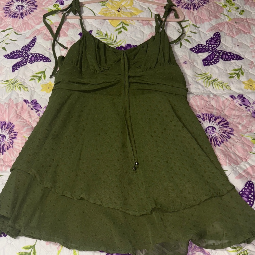 SHEIN Olive Green Dress